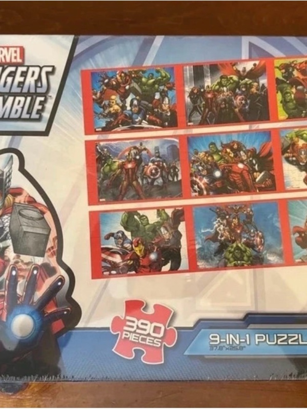 Marvel Avengers 9-in-1 Puzzle Set Factory Sealed - 2012